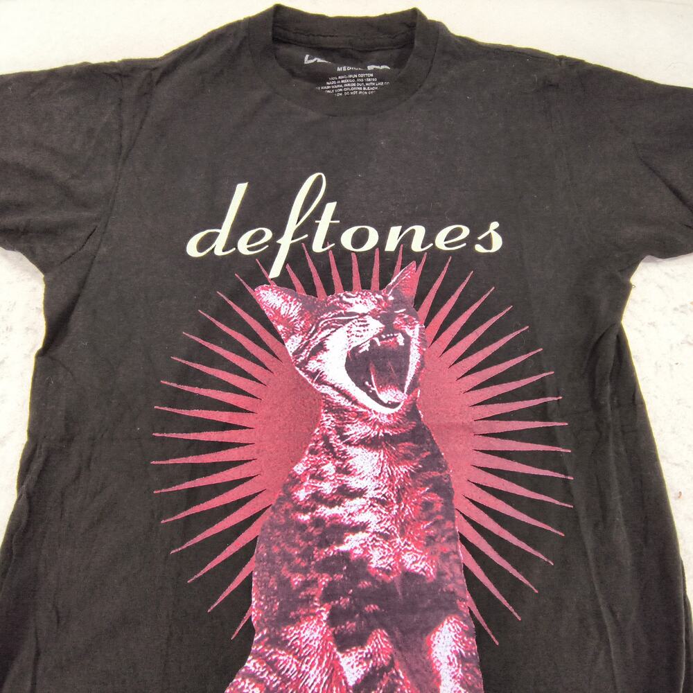 Deftones Band Crew Neck Short Sleeve T Shirt Mens Size Medium M Black